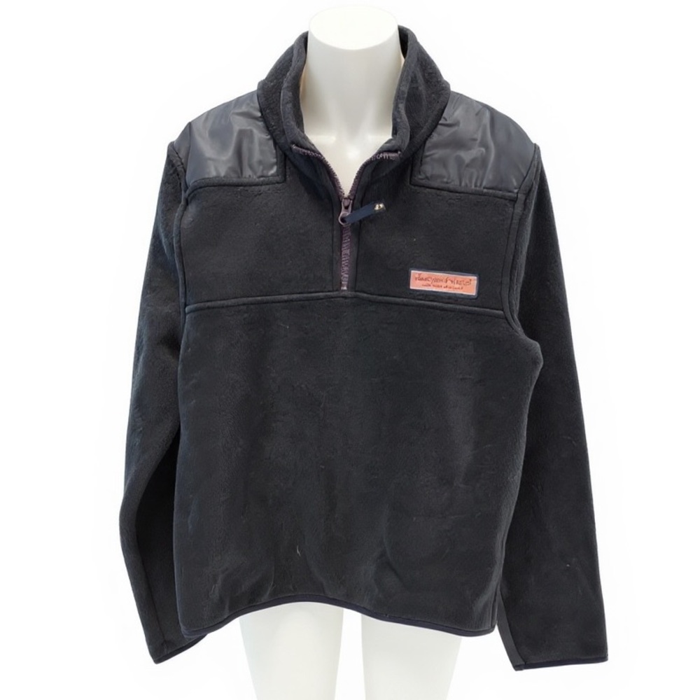 Vineyard Vines Charcoal Fleece Half-Zip